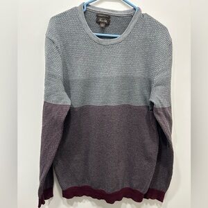 Tasso Elba Sweater Large Multicolor Mens Crew Neck Long Sleeve Pullover